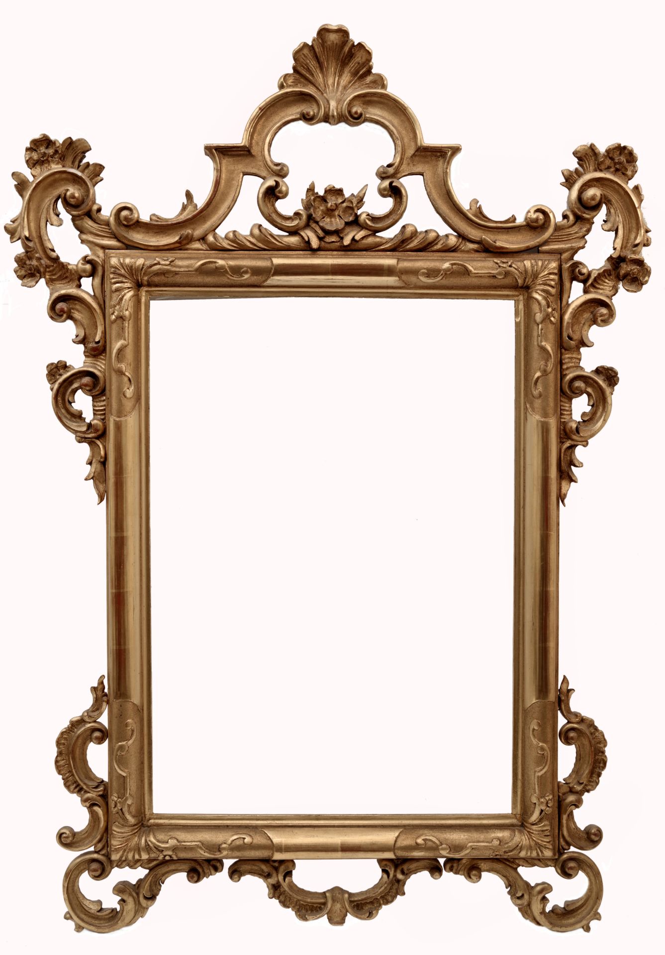 A Carved Rococo-Style Mirror Frame