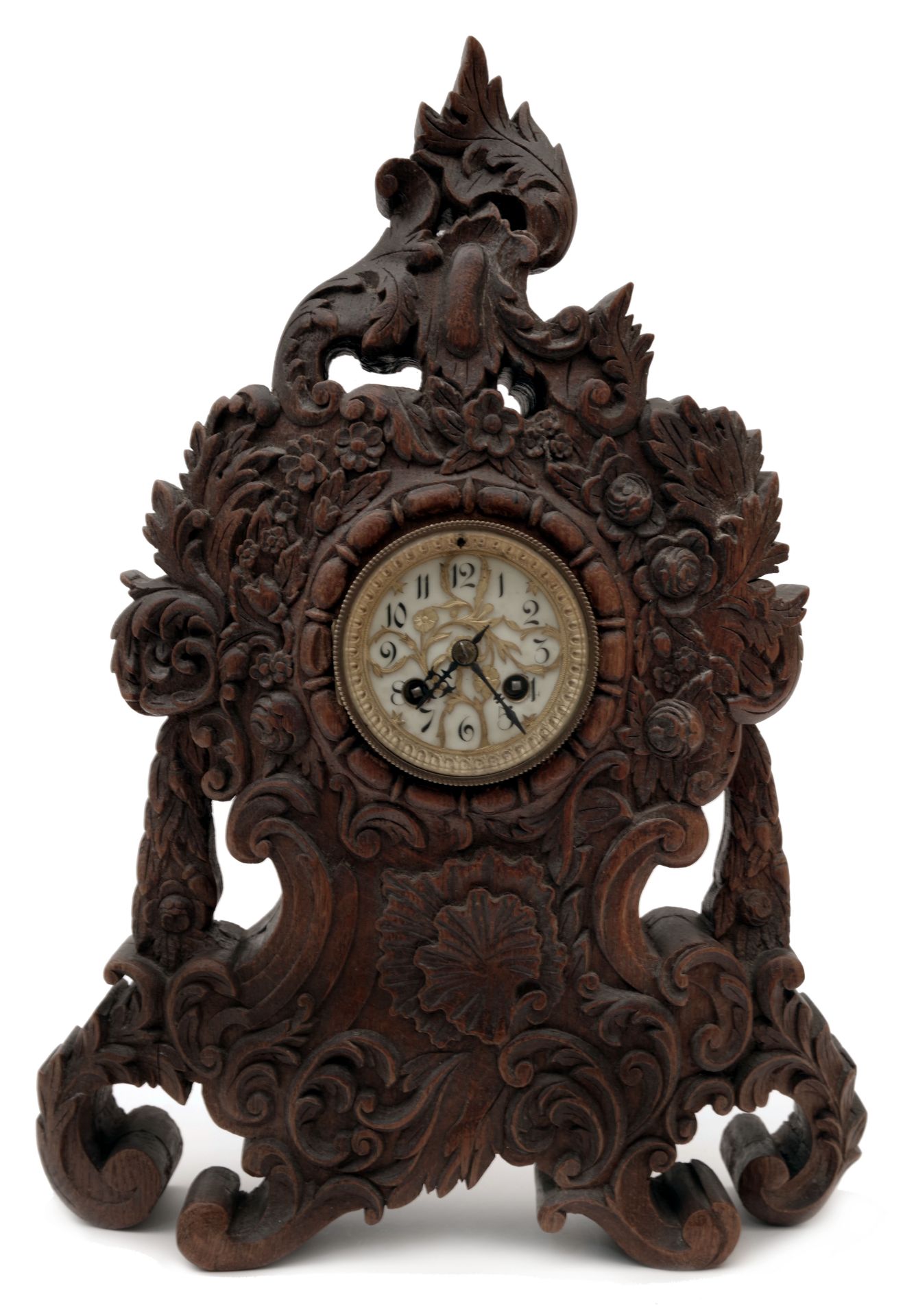 A French Rococo Style Mantel Clock