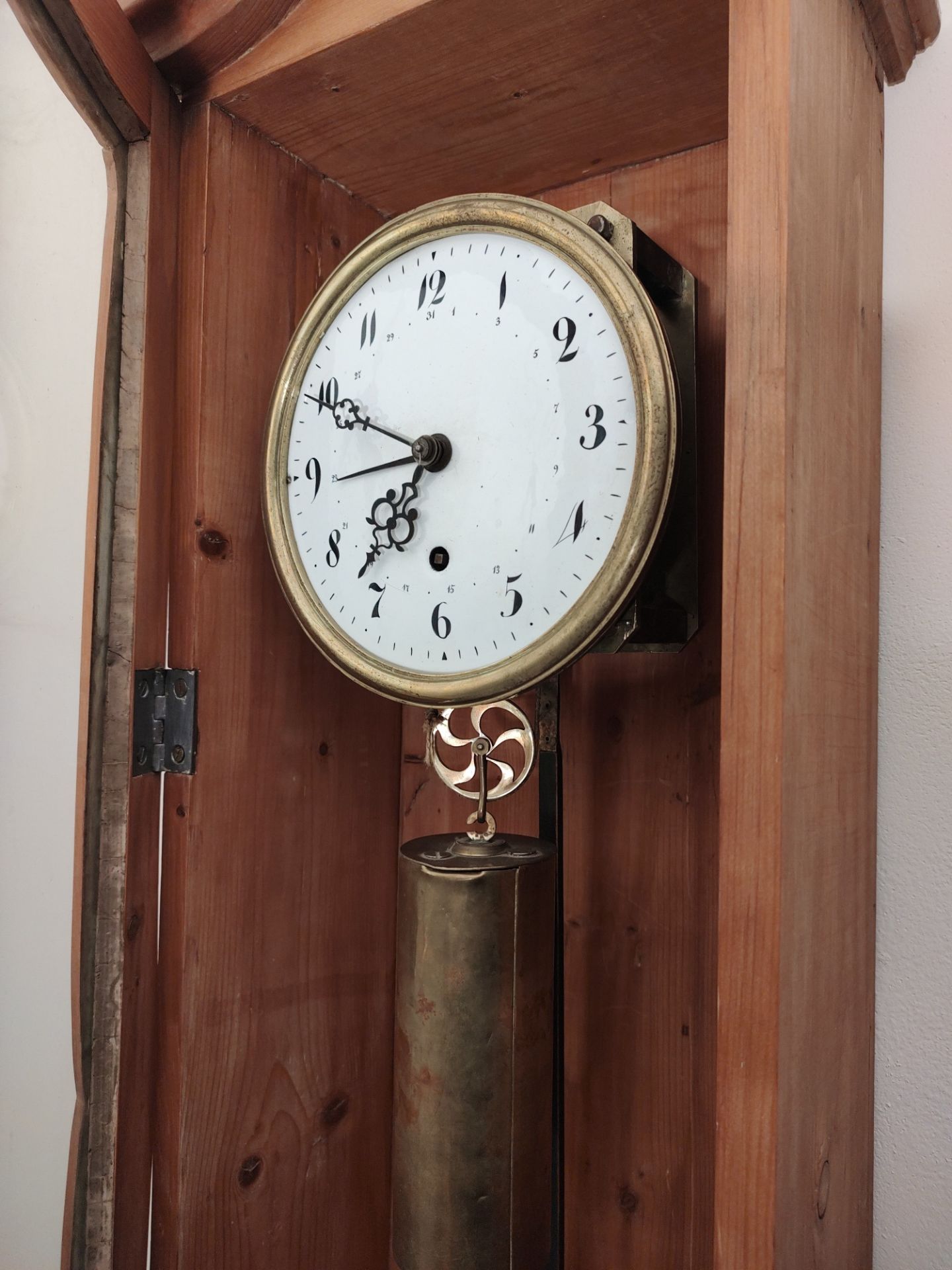A Late Biedermeier Month Duration Wall Clock