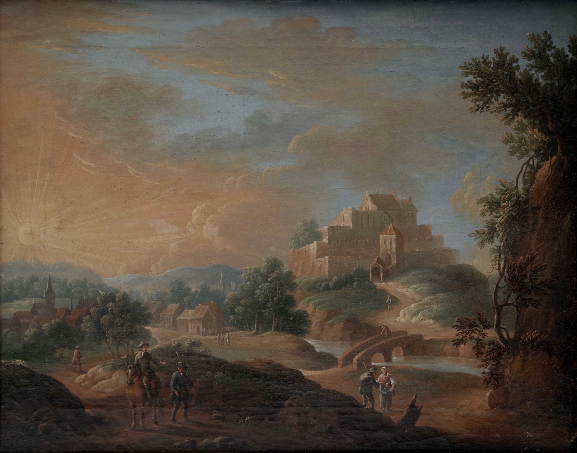 Two landscape paintings, Georg Schneider - Image 3 of 4