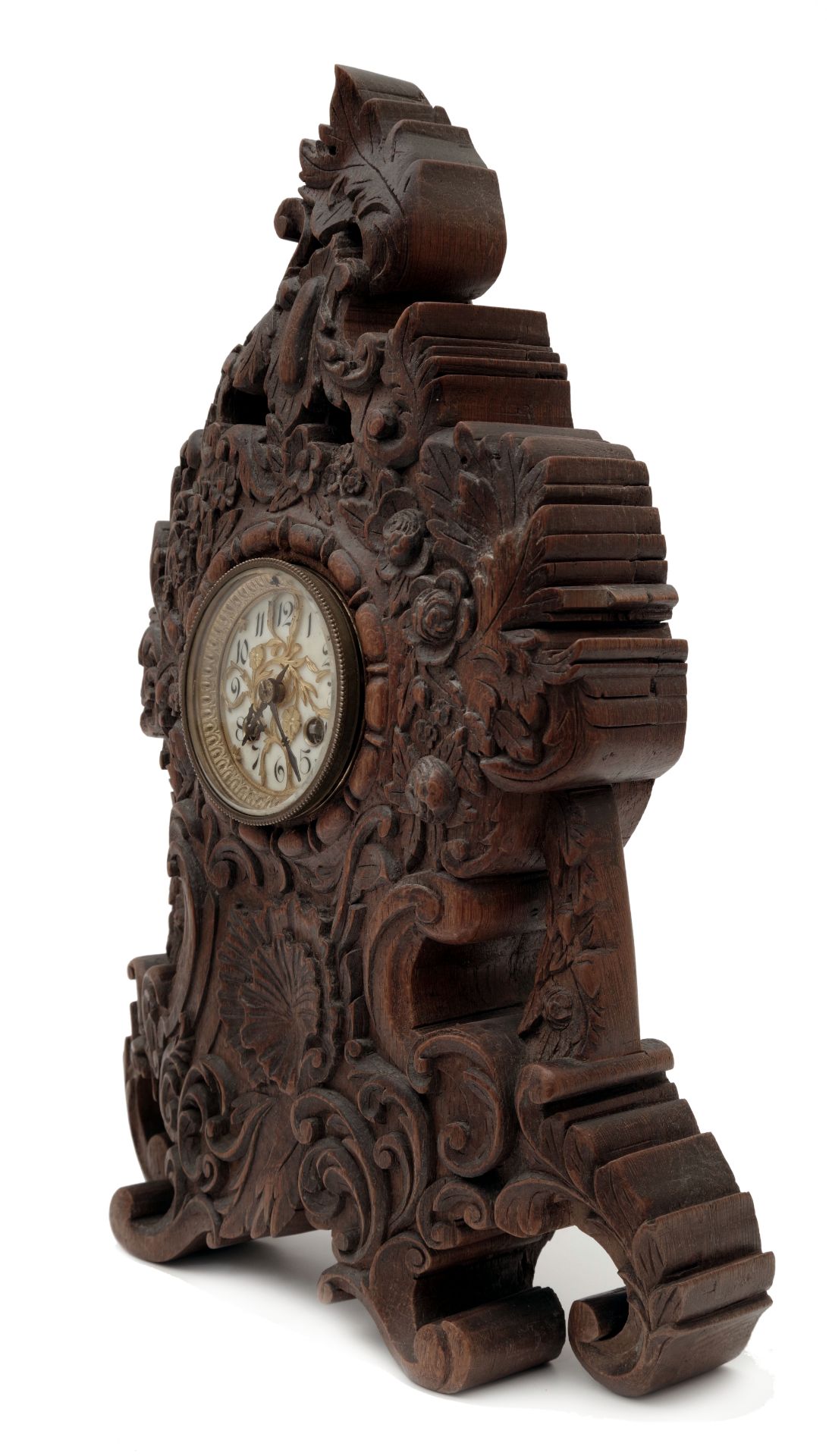 A French Rococo Style Mantel Clock - Image 2 of 5