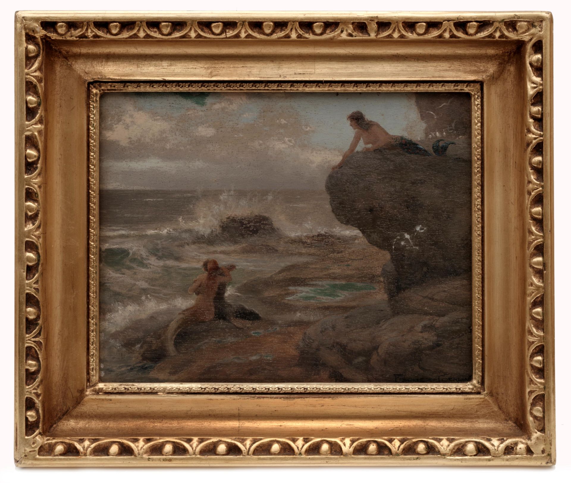 Sea Nymphs on the Rocky Coast by Ernst Albert Fischer-CÃ¶rlin