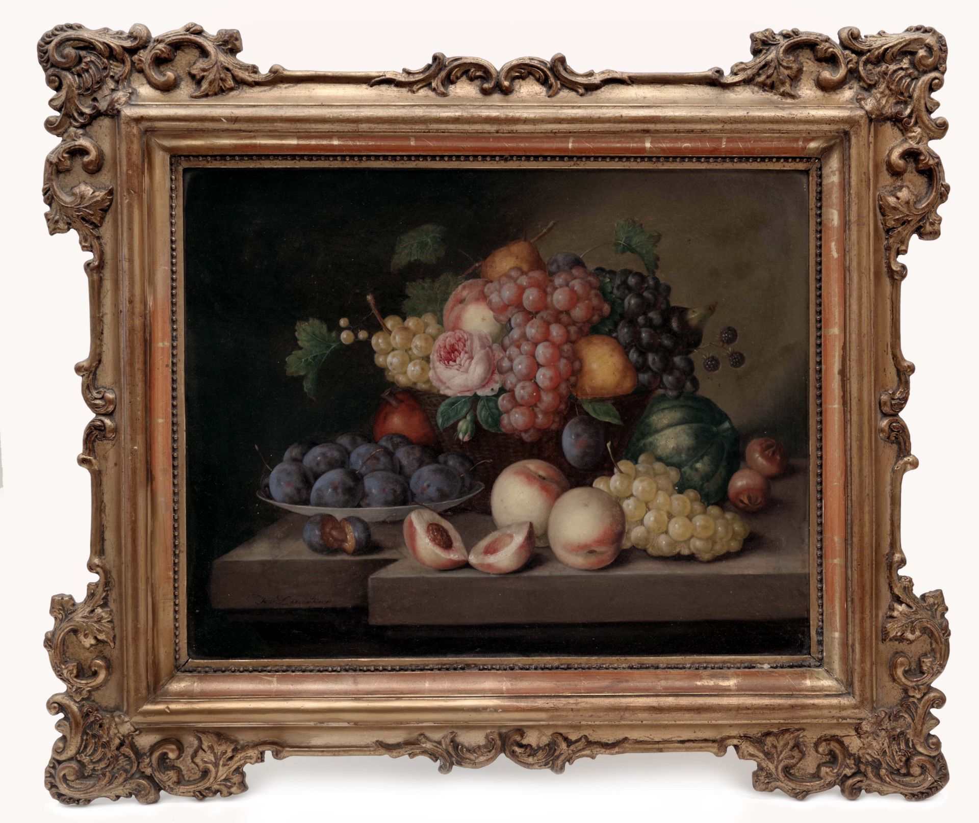 Still life with fruit, Josef Lauer