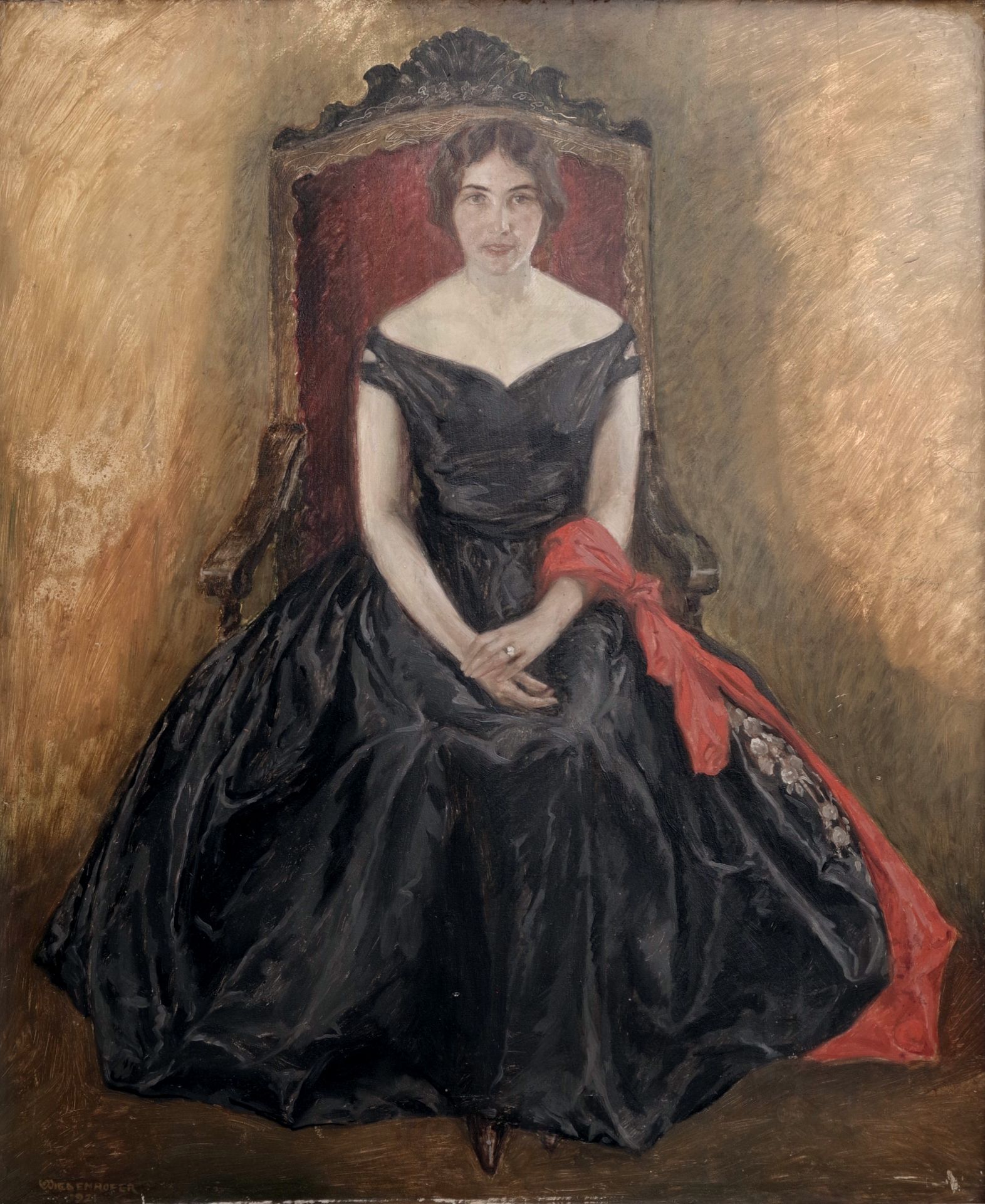 Portrait of Maria Rosenthal, Oskar Wiederhofer - Image 2 of 3