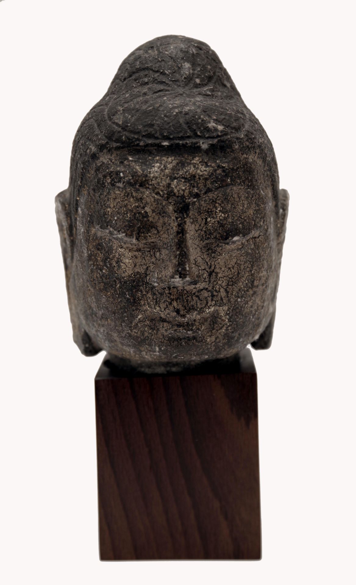 Chinese Marble Buddha Head - Image 3 of 4