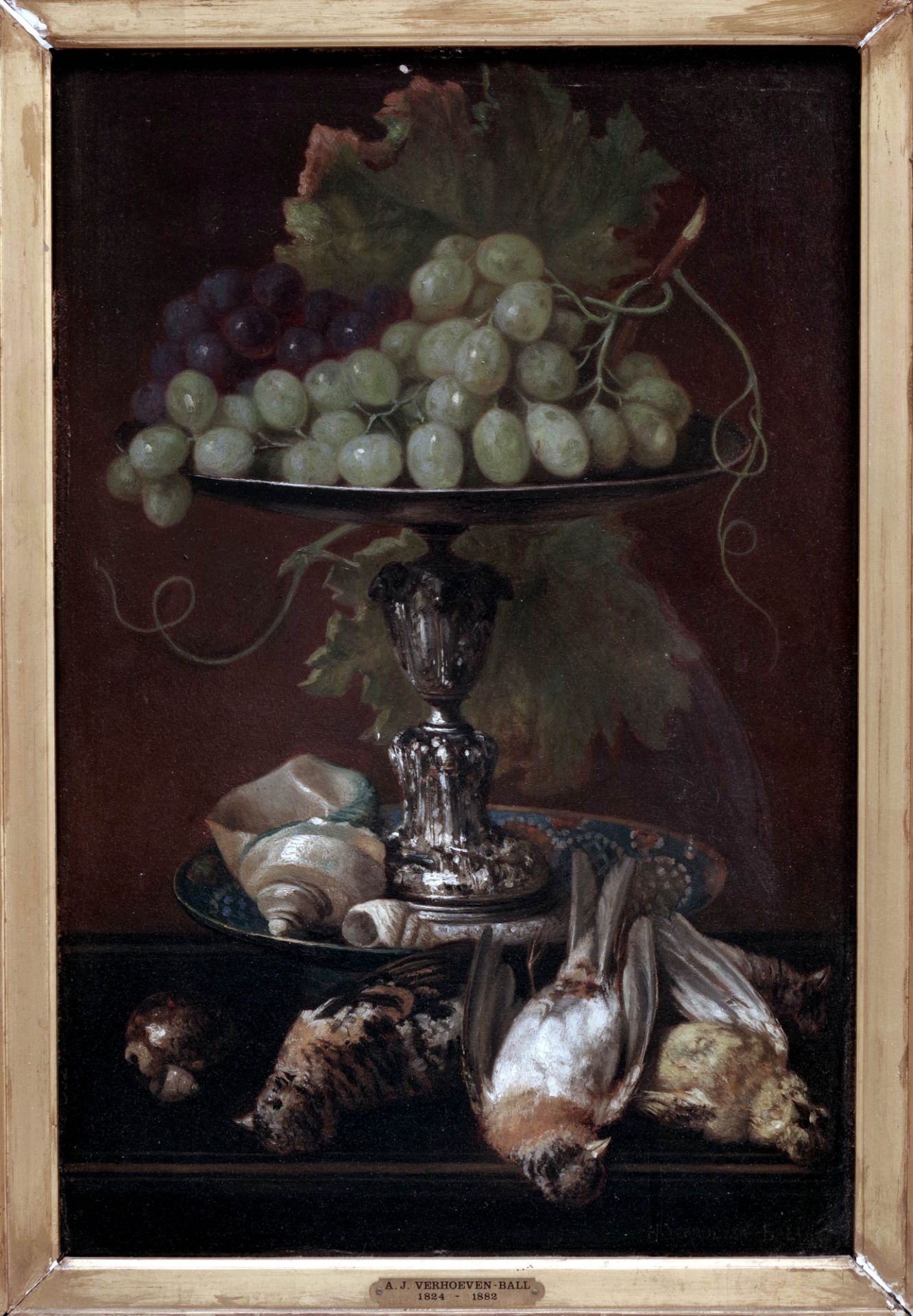 A Still Life with Grapes by A. J. Verhoeven-Ball - Image 2 of 4