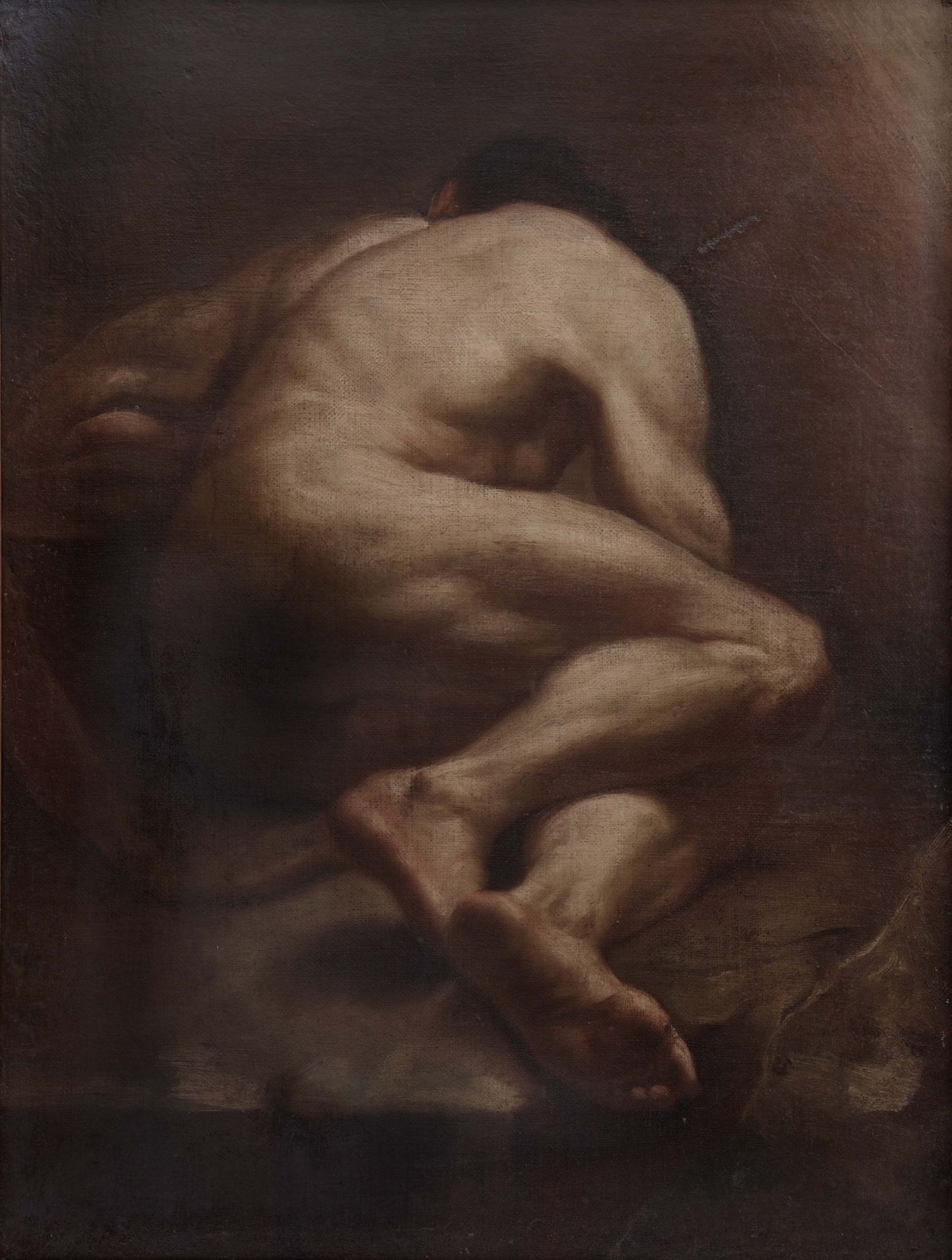 Nude male figure, Nicolai Abraham Abildgaard (circle) - Image 2 of 3