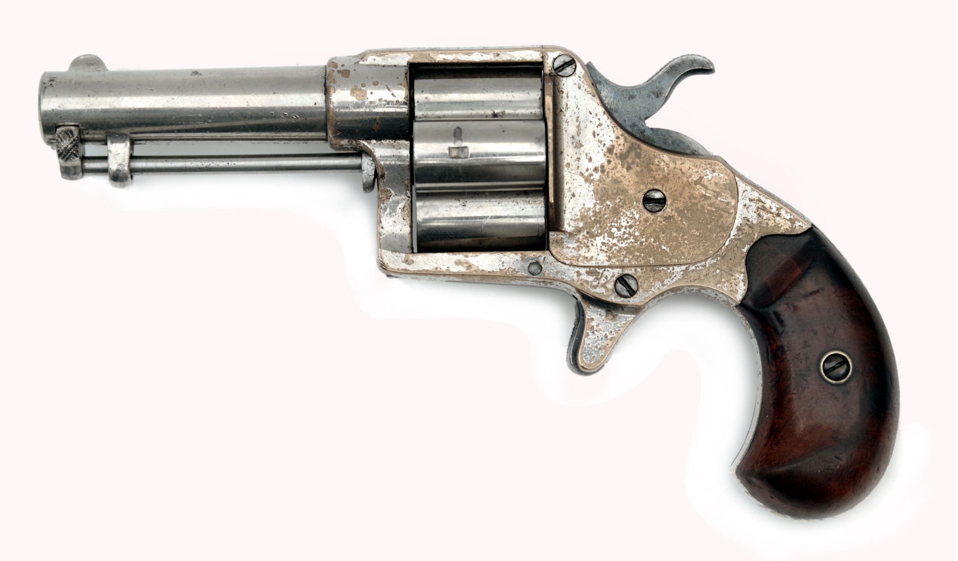 Revolver Colt Cloverleaf House (1.) Modell, vernickelt - Bild 2 aus 4