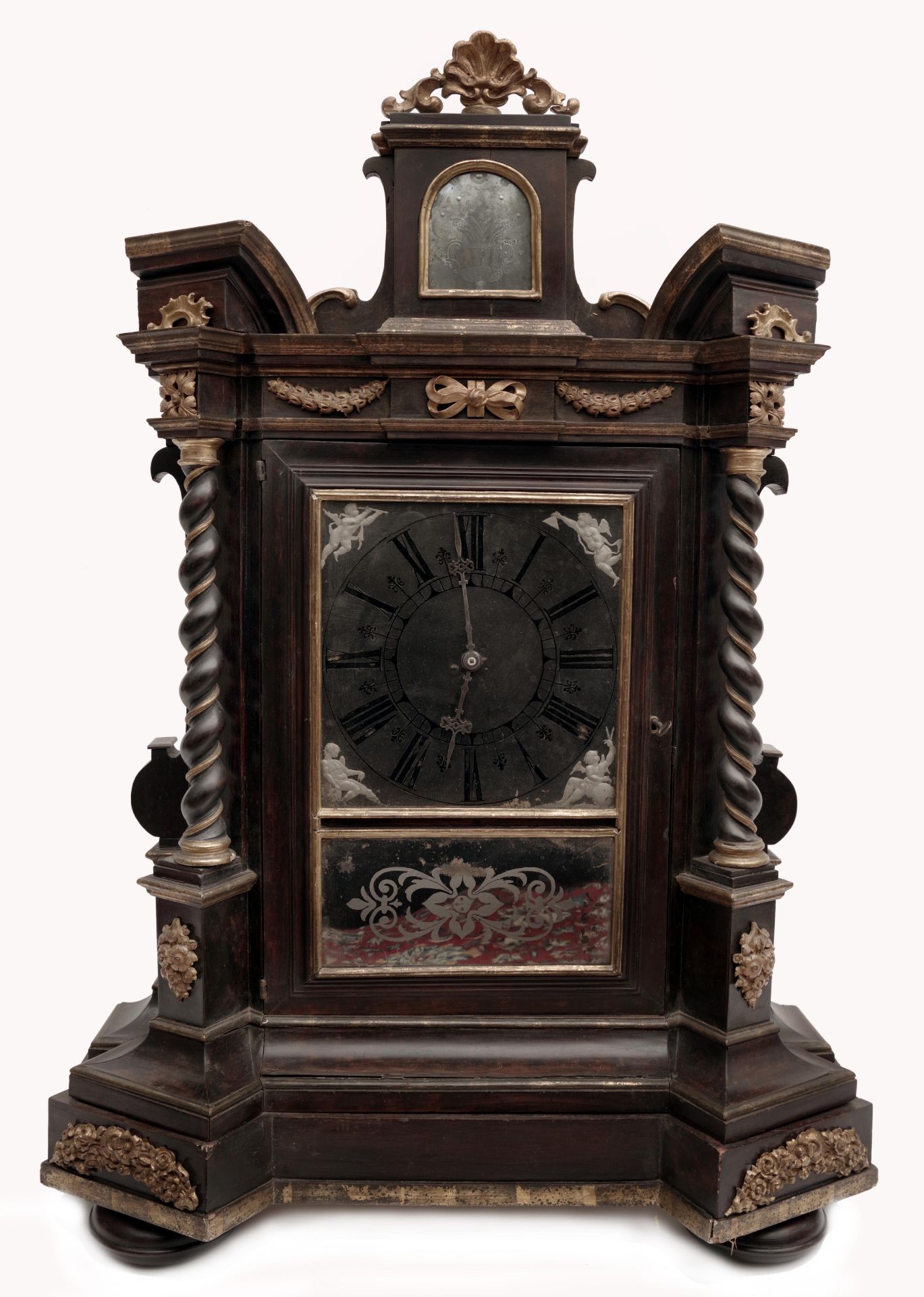 Baroque altar clock, Andreas Lehmann, Prague