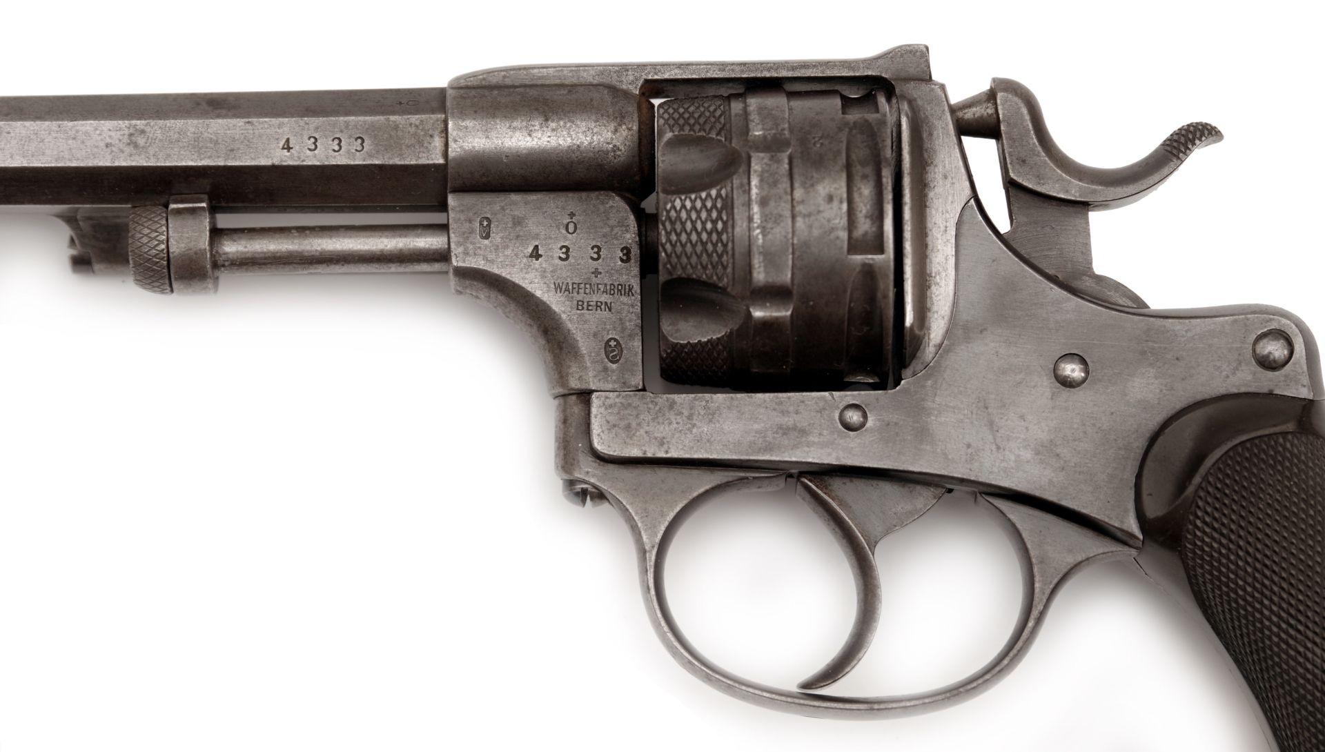 Scarce Swiss Model 1878 Cavalry Revolver - Image 3 of 5