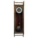 Art Nouveau brass wall clock