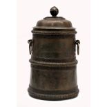 A Tibetan/Mongolian Lidded Cylindrical Container (Suola)
