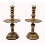 A pair of early baroque candlesticks
