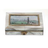 Sewing kit case with a view of Vienna