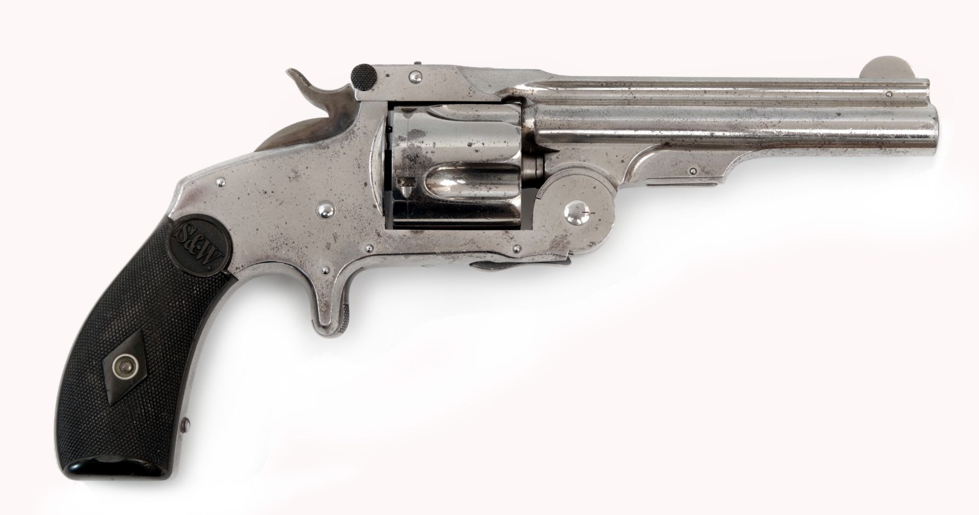 Smith & Wesson Baby Russian Revolver 38 S&W First Model - Image 2 of 3