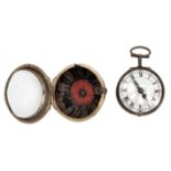 Taschenuhr mit Doppelgehäuse und Spindelgang