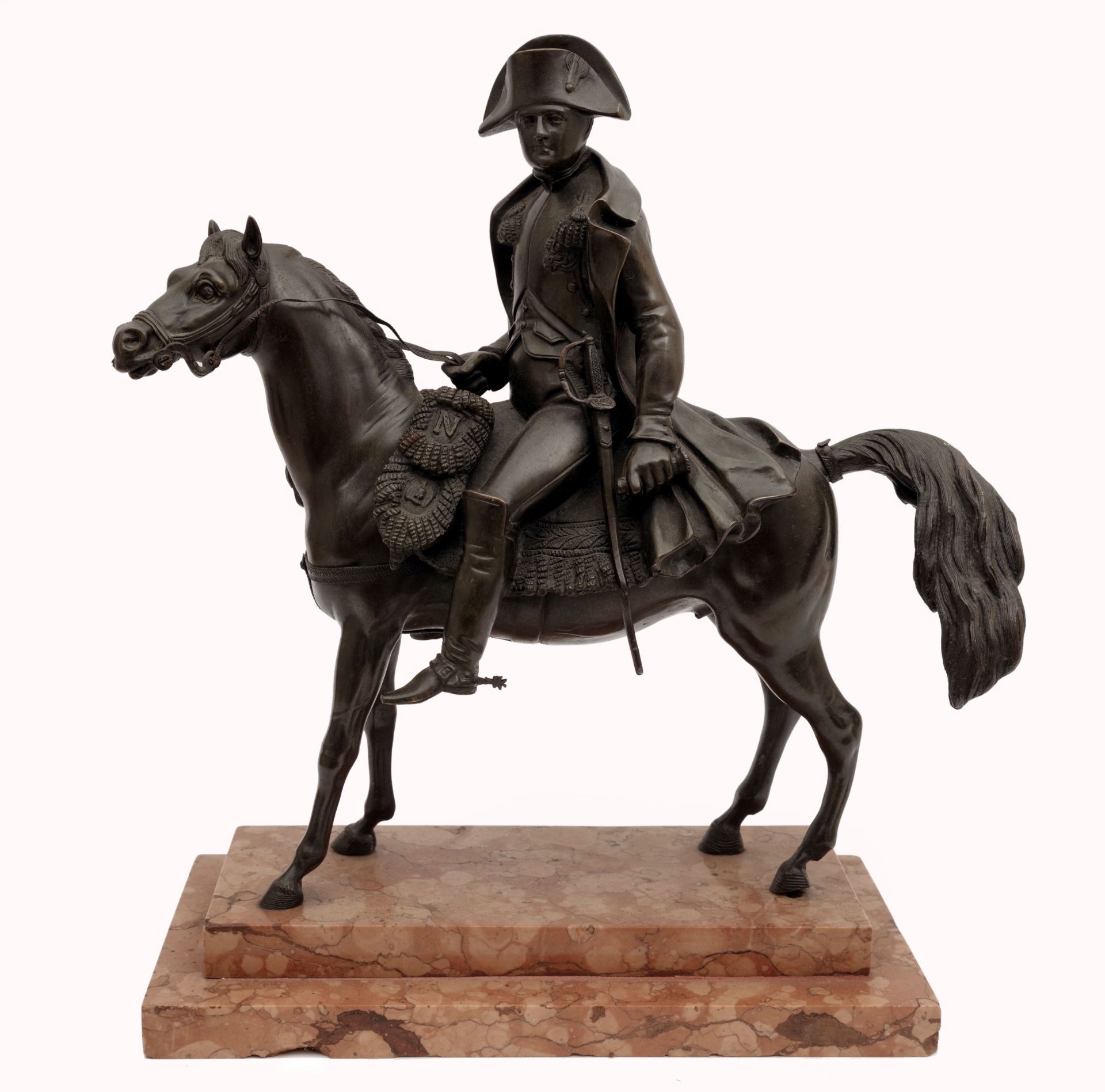 Bronzene Reiterstatue von Kaiser Napoleon I.