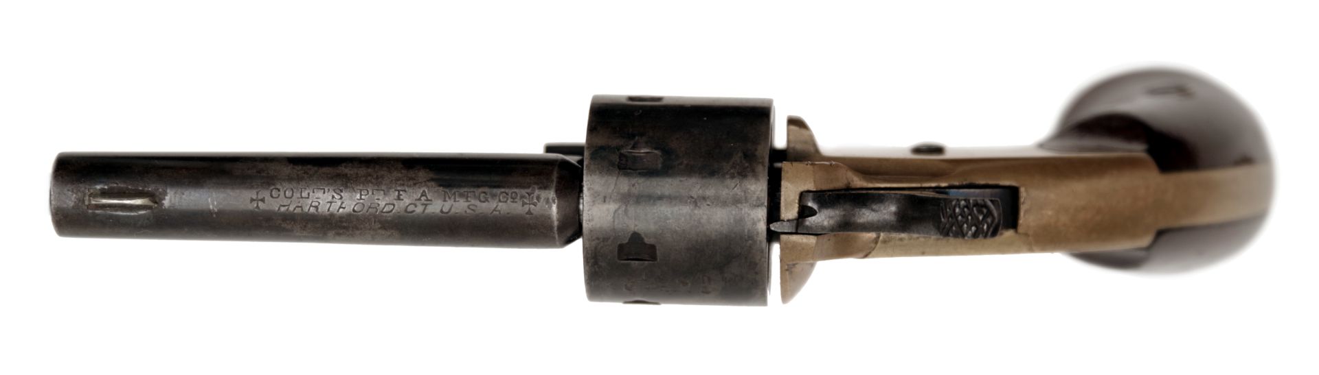 A Colt Open Top Pocket Model Revolver - Bild 3 aus 3