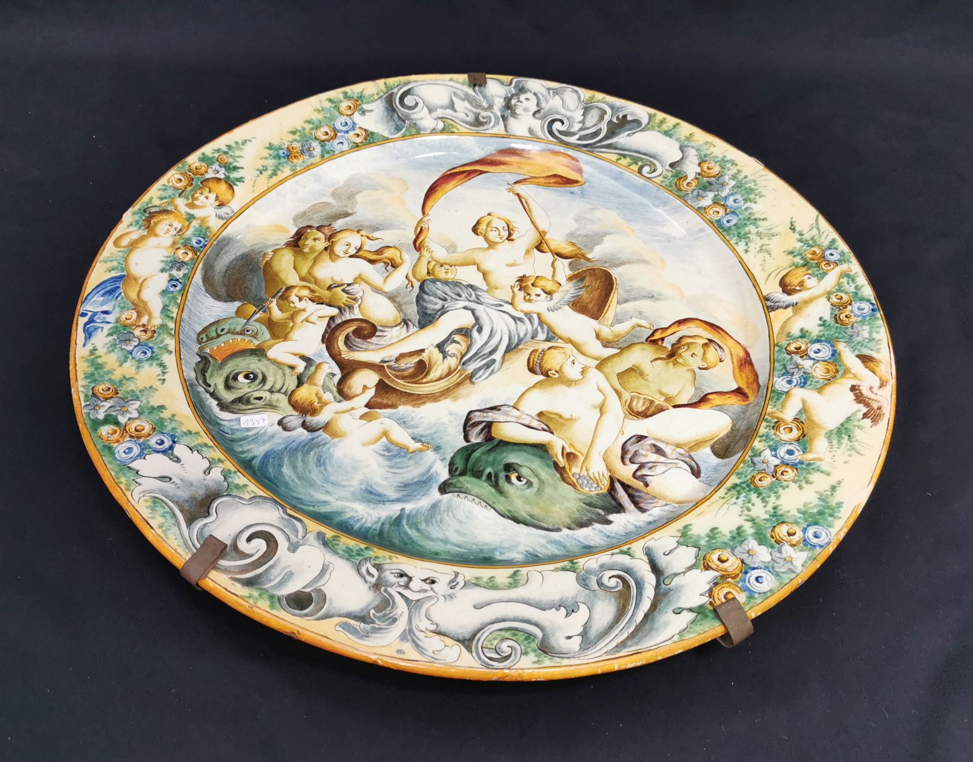 LARGE ITALIAN WALL PLATE - Image 2 of 3