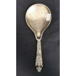 DANISH SERVING SPOON OF HISTORICISM WITH SACRED MOTIFS