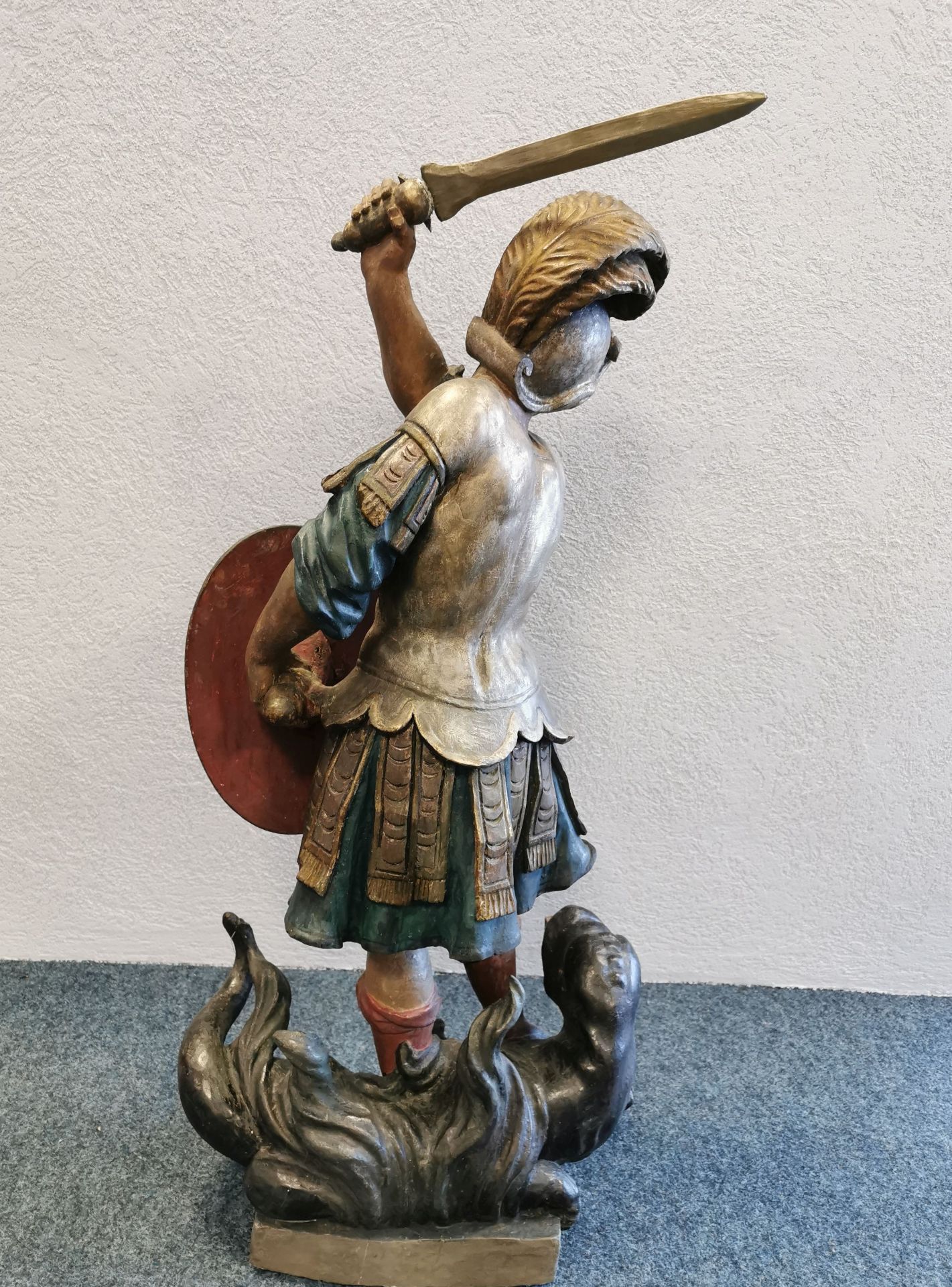 SCULPTURE: "ARCHANGEL MICHAEL" - Image 5 of 6