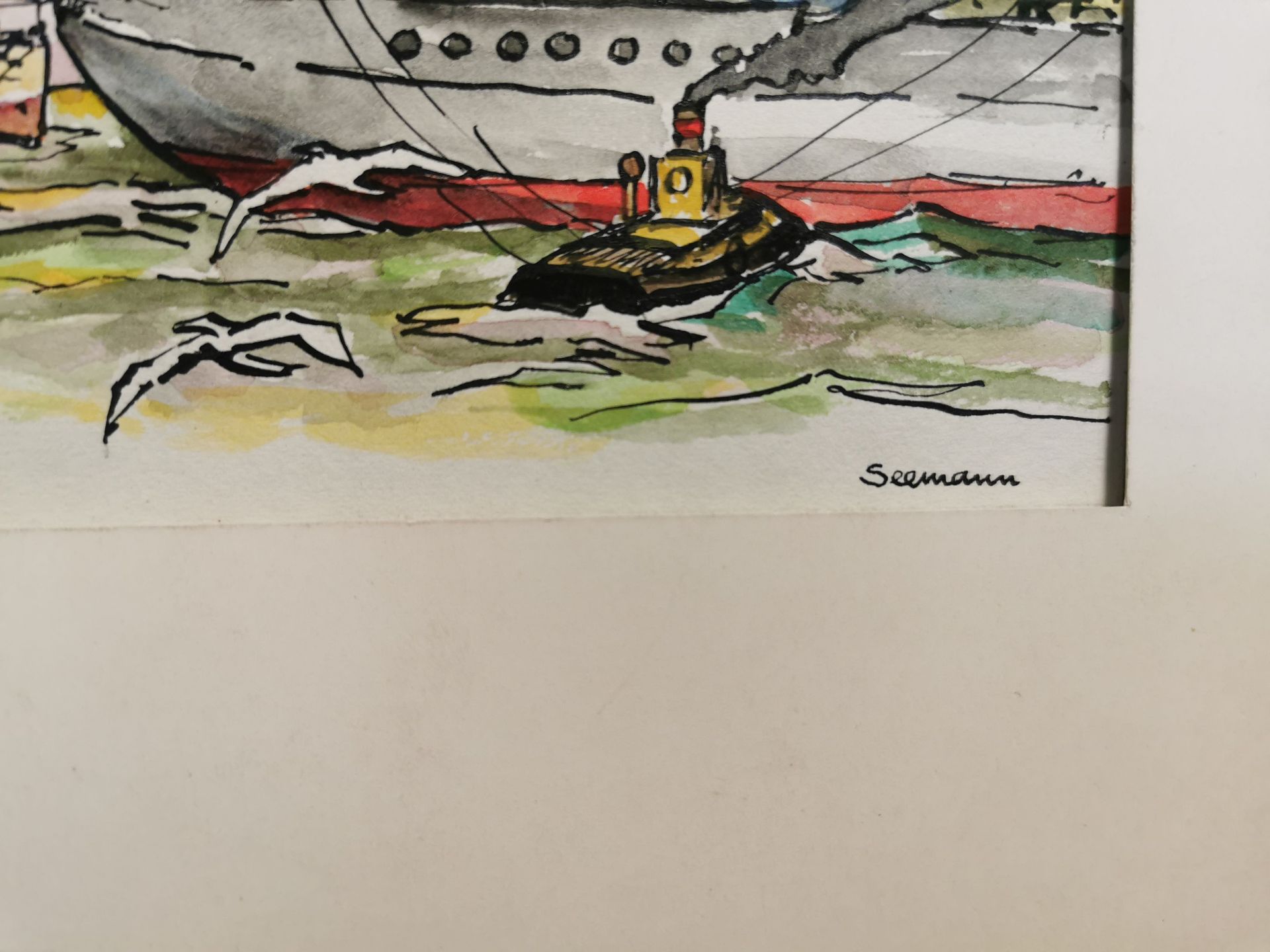 RUDOLF SEEMANN - AQUARELL - Bild 2 aus 3