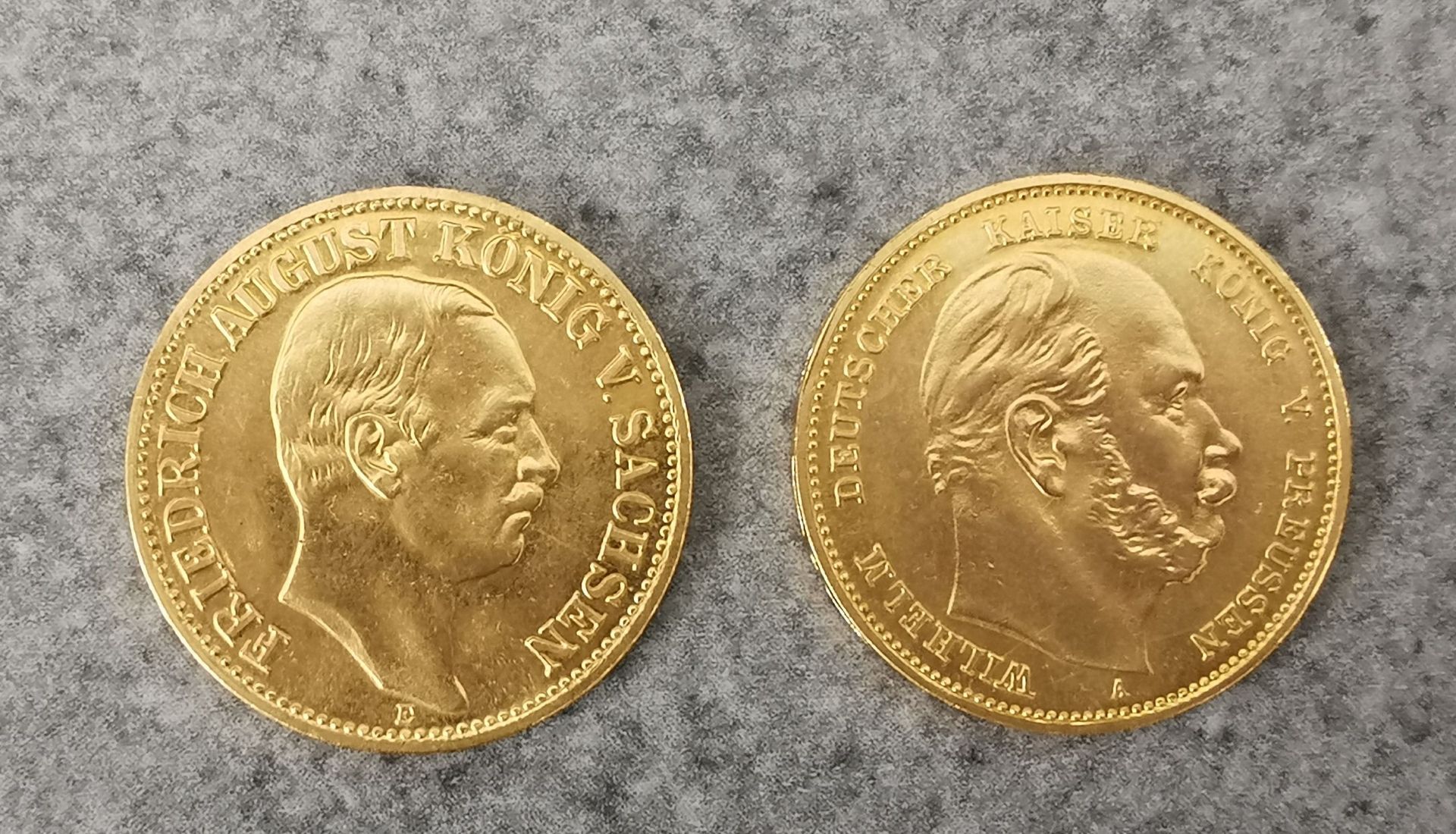 TWO GOLD COINS 10 MARK