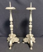 PAIR OF CHURCH CANDLESTANDS