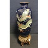 CLOISONNE-VASE MIT DRACHENDEKOR