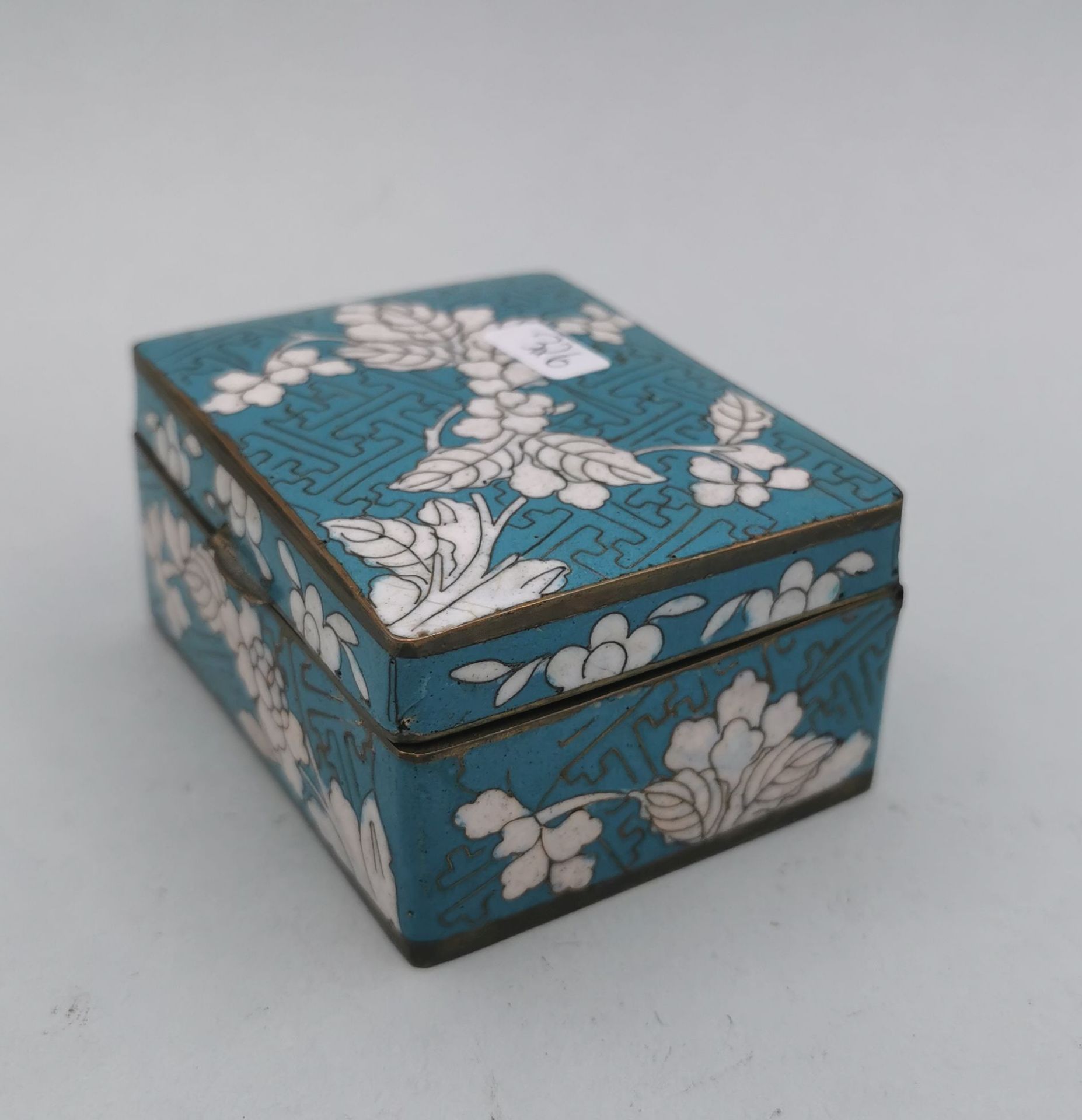 CLOISONNE LID BOX - Image 2 of 9