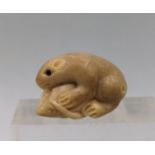 NETSUKE: MAUS MIT MAISKOLBEN