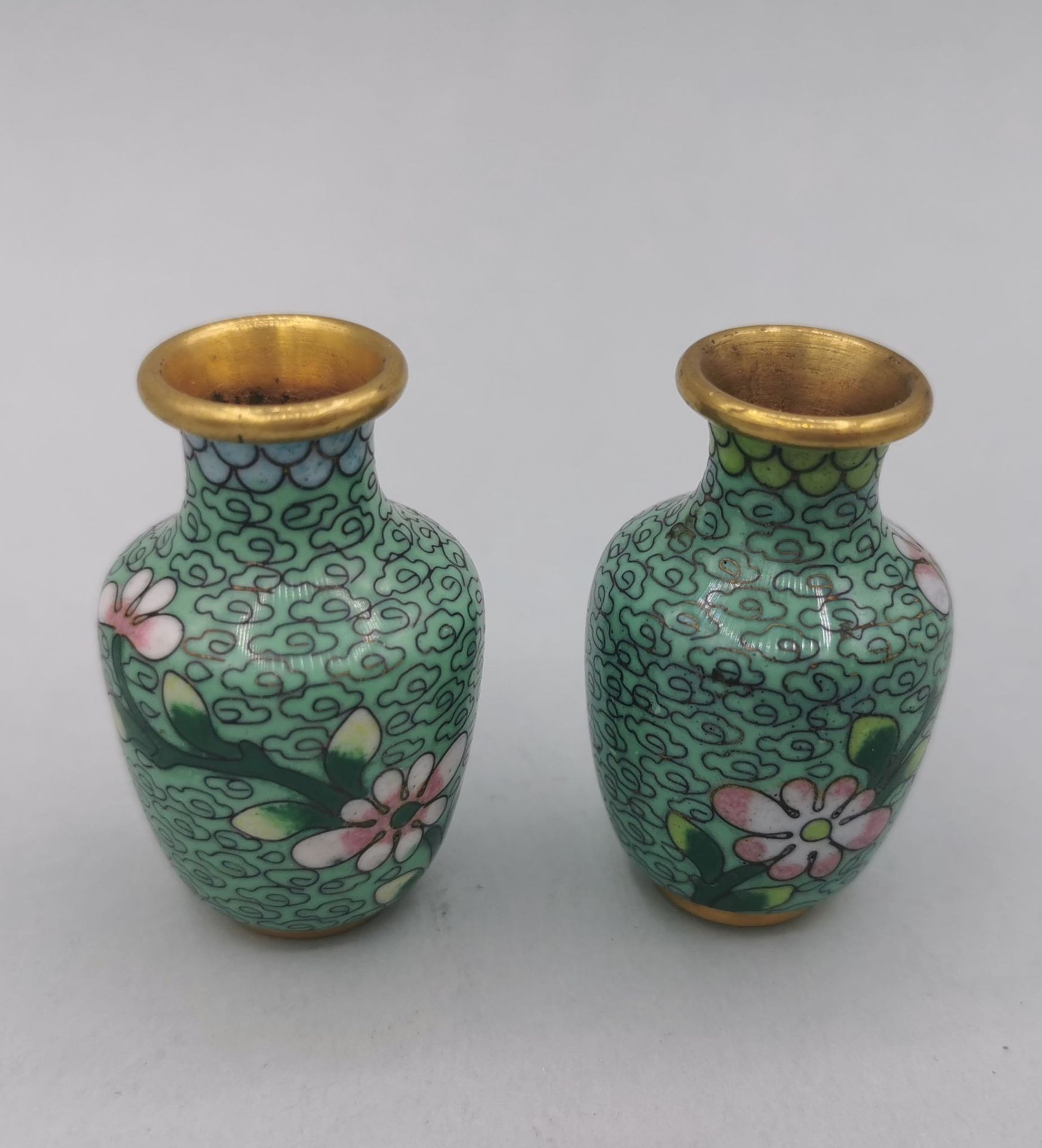 10 MINIATUR CLOISONNE-OBJEKTE - Bild 5 aus 15