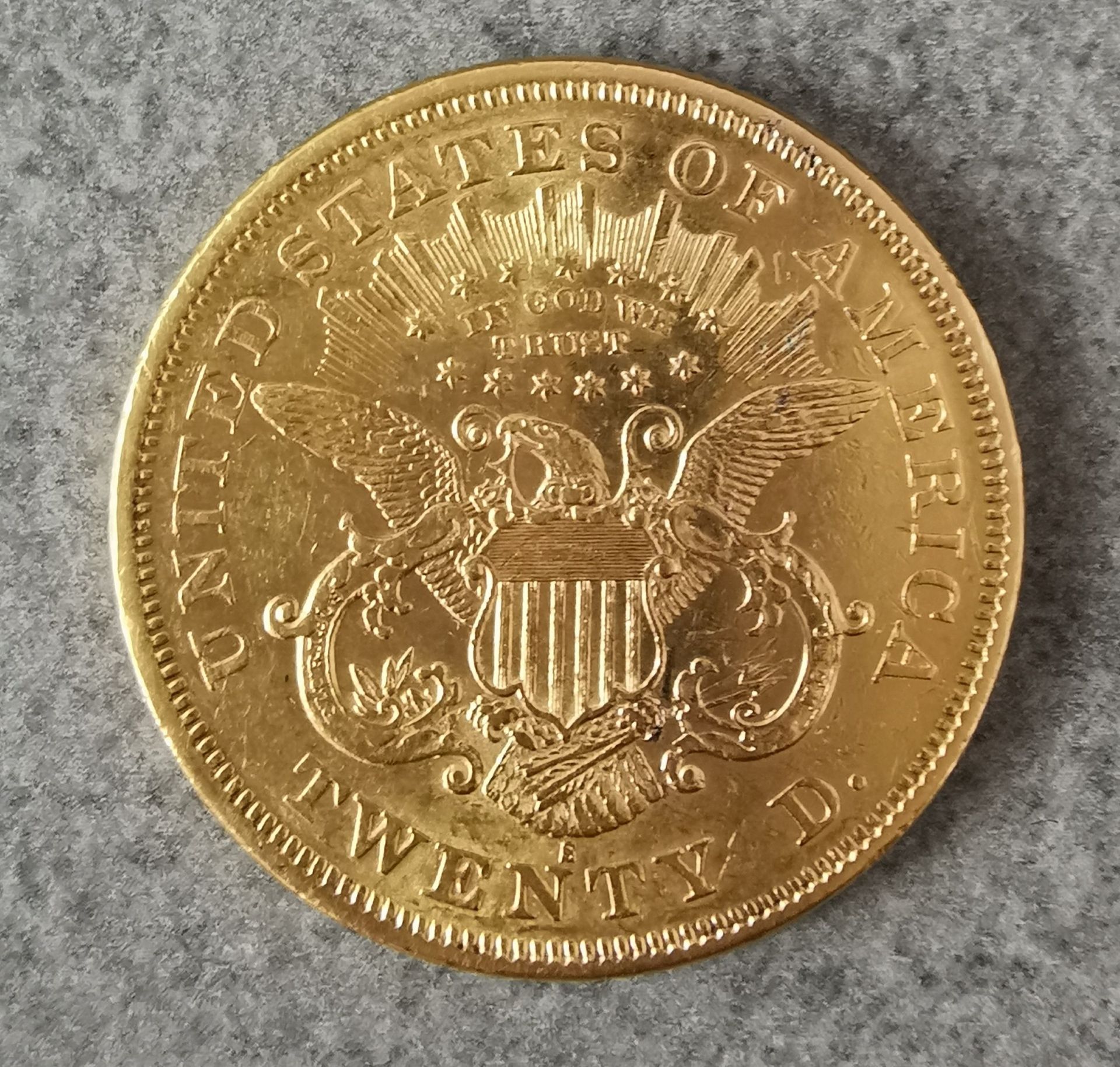 GOLDEMÜNZE 20 DOLLARS 1875