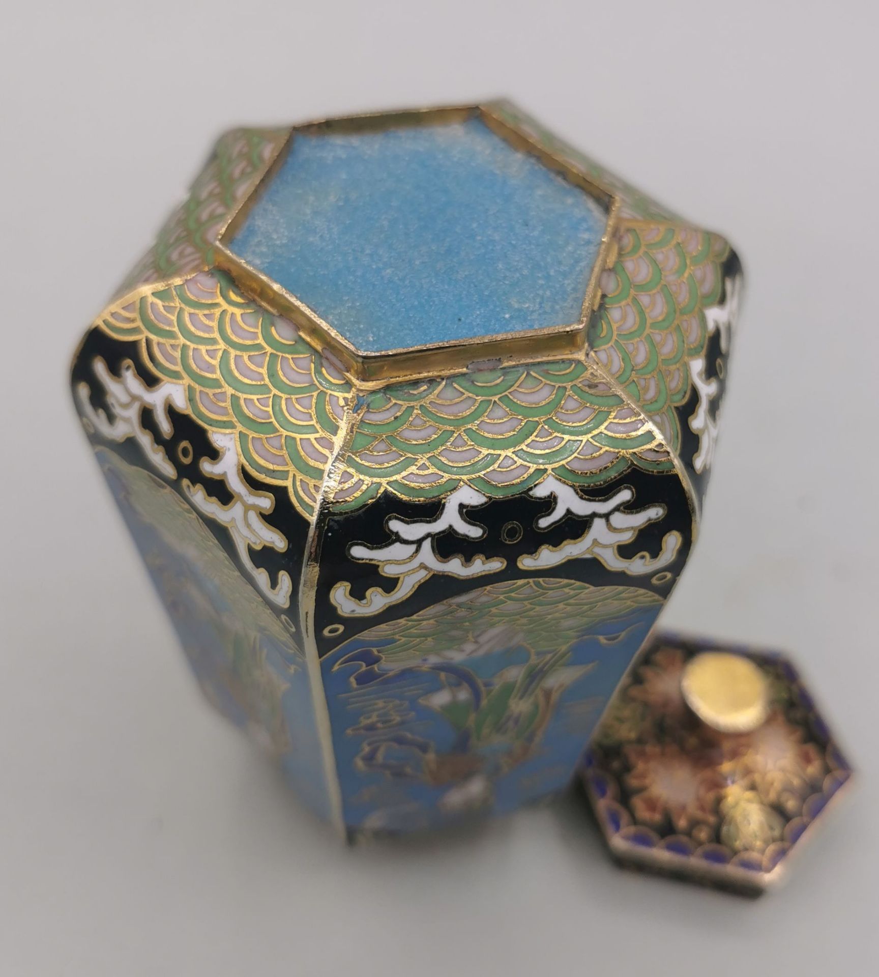 CLOISONNE-TEEDOSE - Bild 5 aus 5