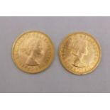 2 GOLDMÜNZEN SOVEREIGN 1 PFUND