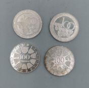 4 SILBERMÜNZEN