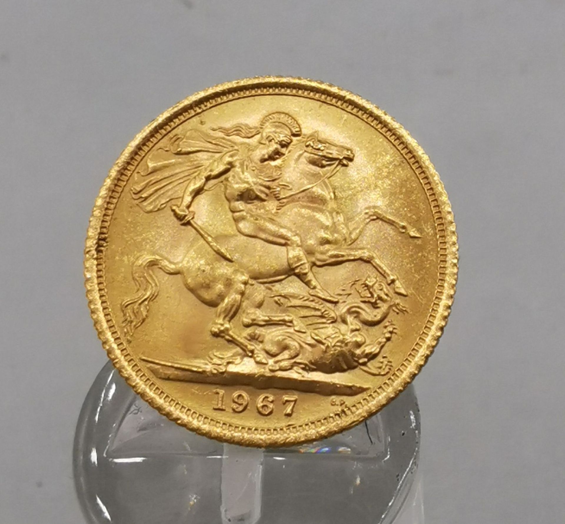 GOLDMÜNZE SOVEREIGN 1 PFUND - Bild 3 aus 3