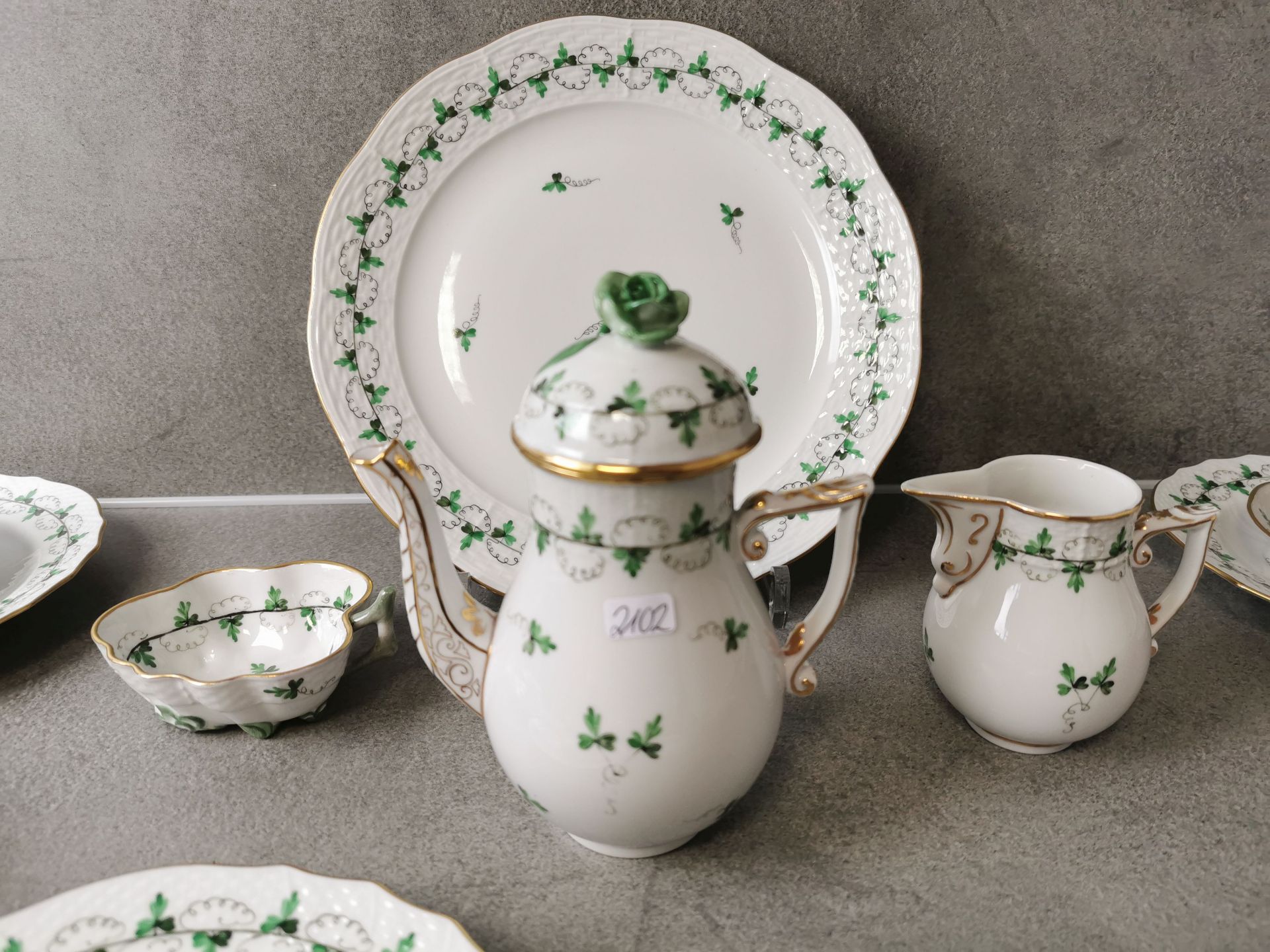 HEREND MOCHA SET "PARSLEY" - Image 5 of 5