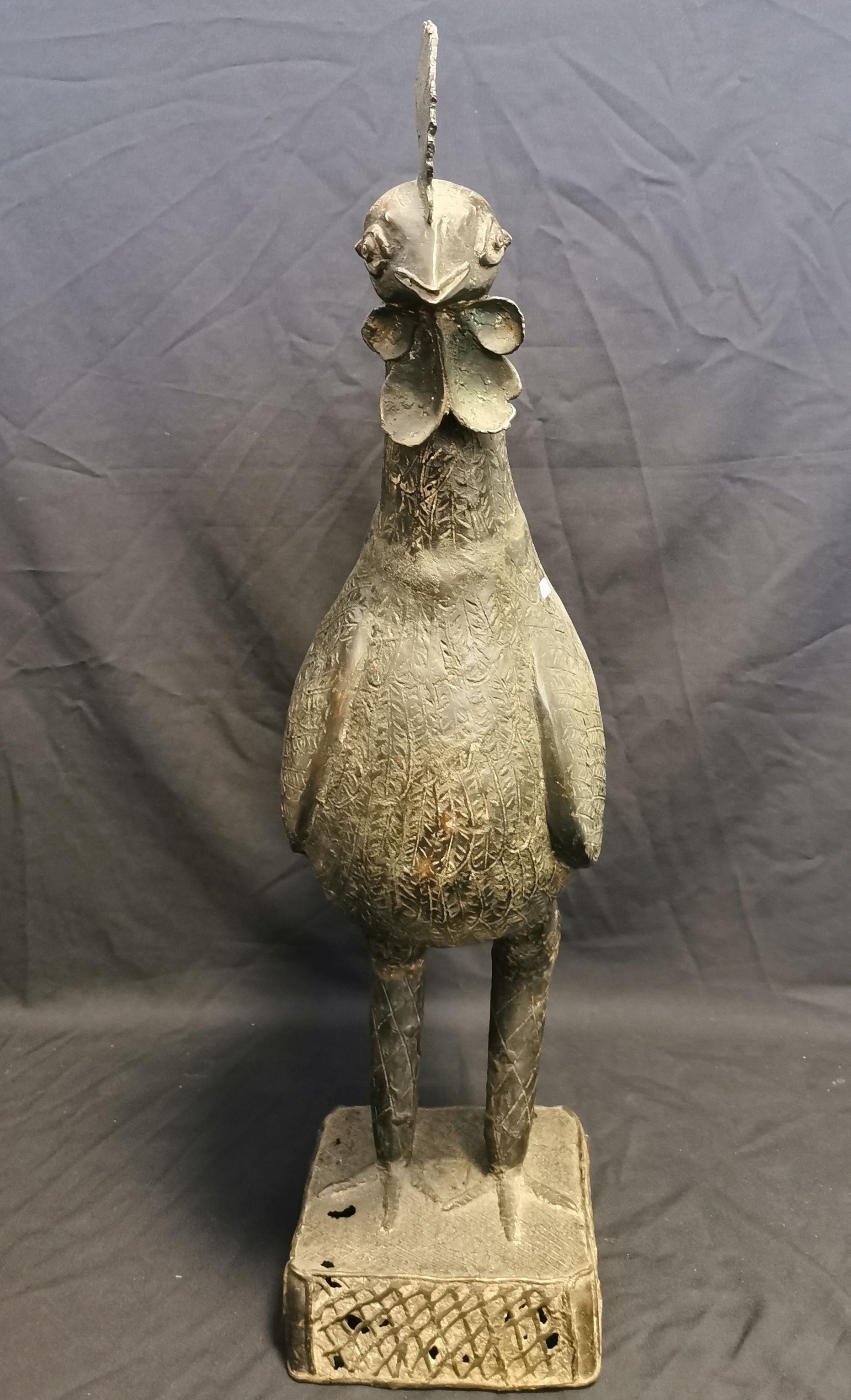 ANIMAL SCULPTURE "ROOSTER" - Image 2 of 4
