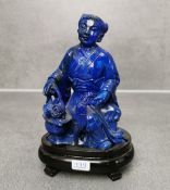 LAPISLAZULI - SKULPTUR: "EDELDAME"