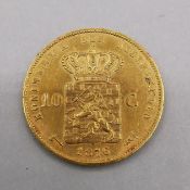 GOLDMÜNZE: 10 GULDEN