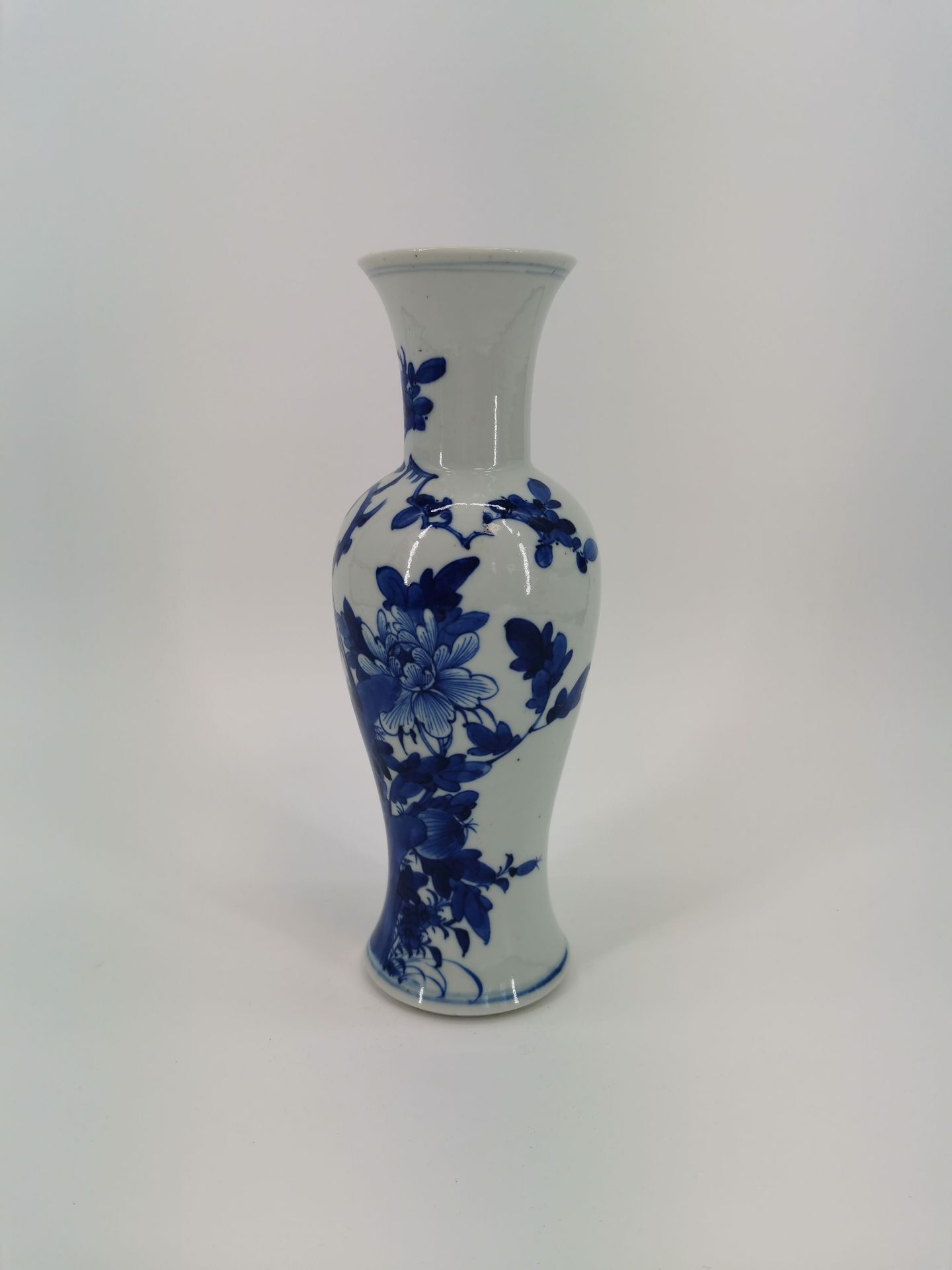 VASE WITH BLUE PAINTING - Image 2 of 5