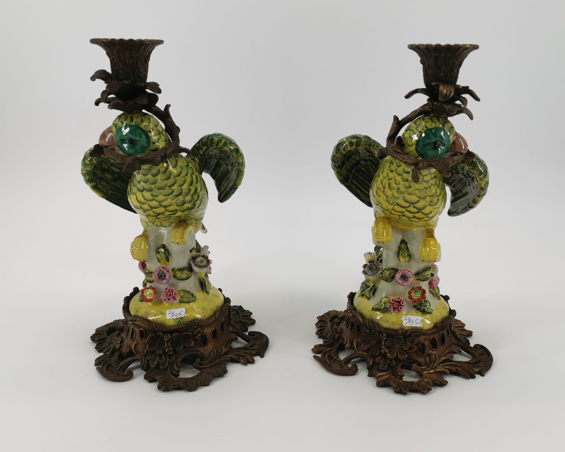 CANDLE STANDS "PARROTS" - Image 3 of 5