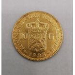 GOLDMÜNZE: 10 GULDEN