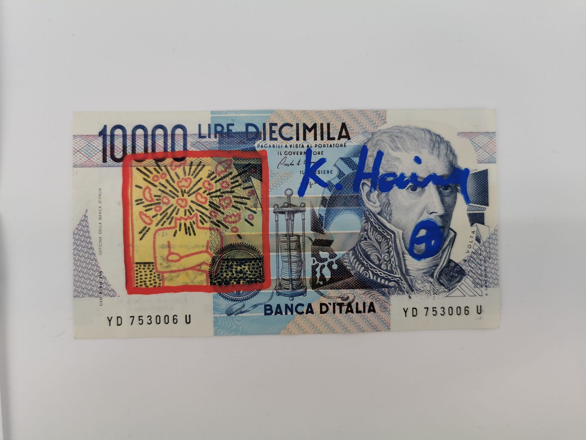 KEITH HARING: BANKNOTE WITH DRAWING - Image 2 of 3