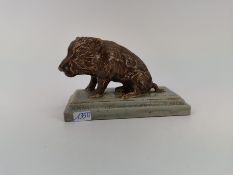 KERAMIKSKULPTUR "WILDSCHWEIN"