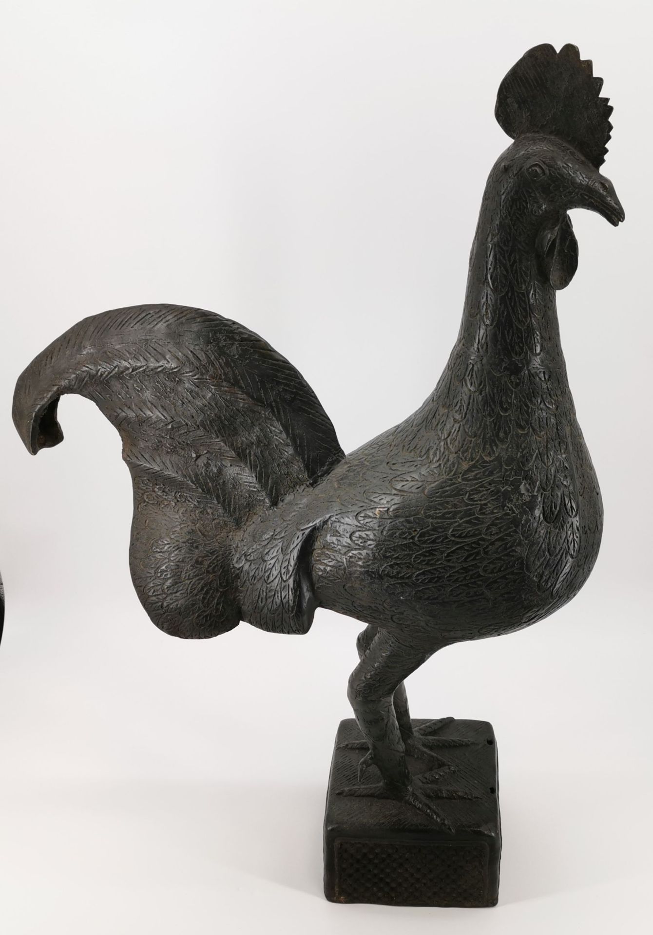 BENIN ANIMAL SCULPTURE "ROOSTER" - Image 3 of 4