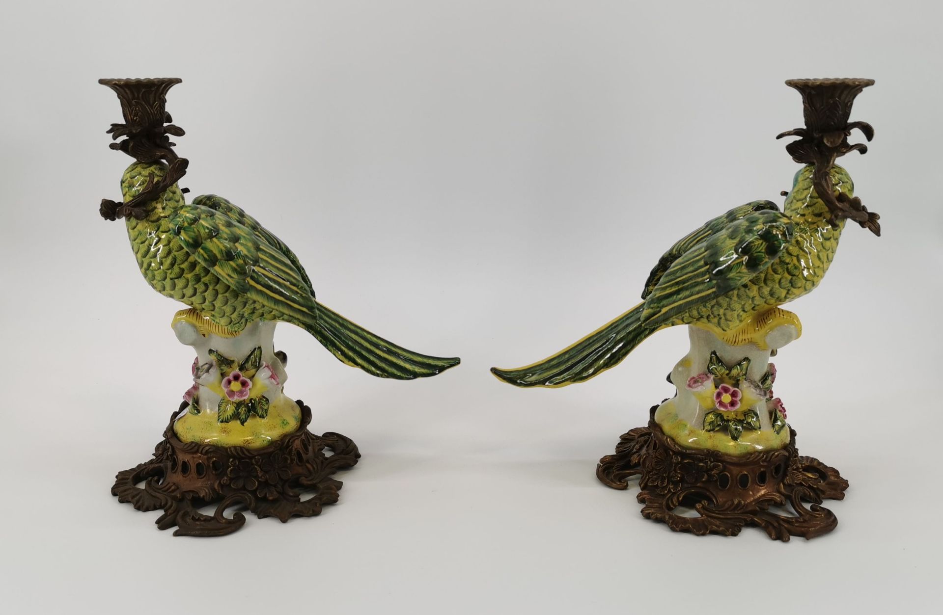 CANDLE STANDS "PARROTS" - Image 4 of 5