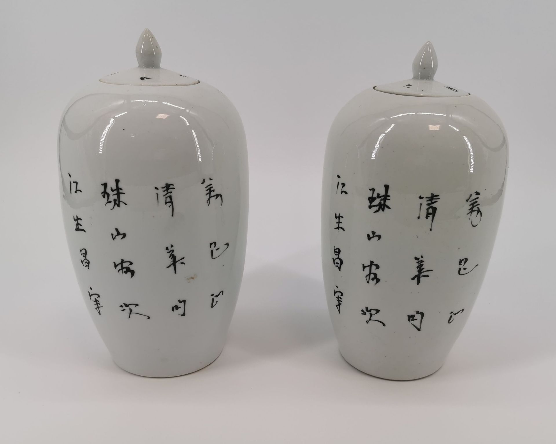 PAIR OF LID VASES - Image 3 of 5