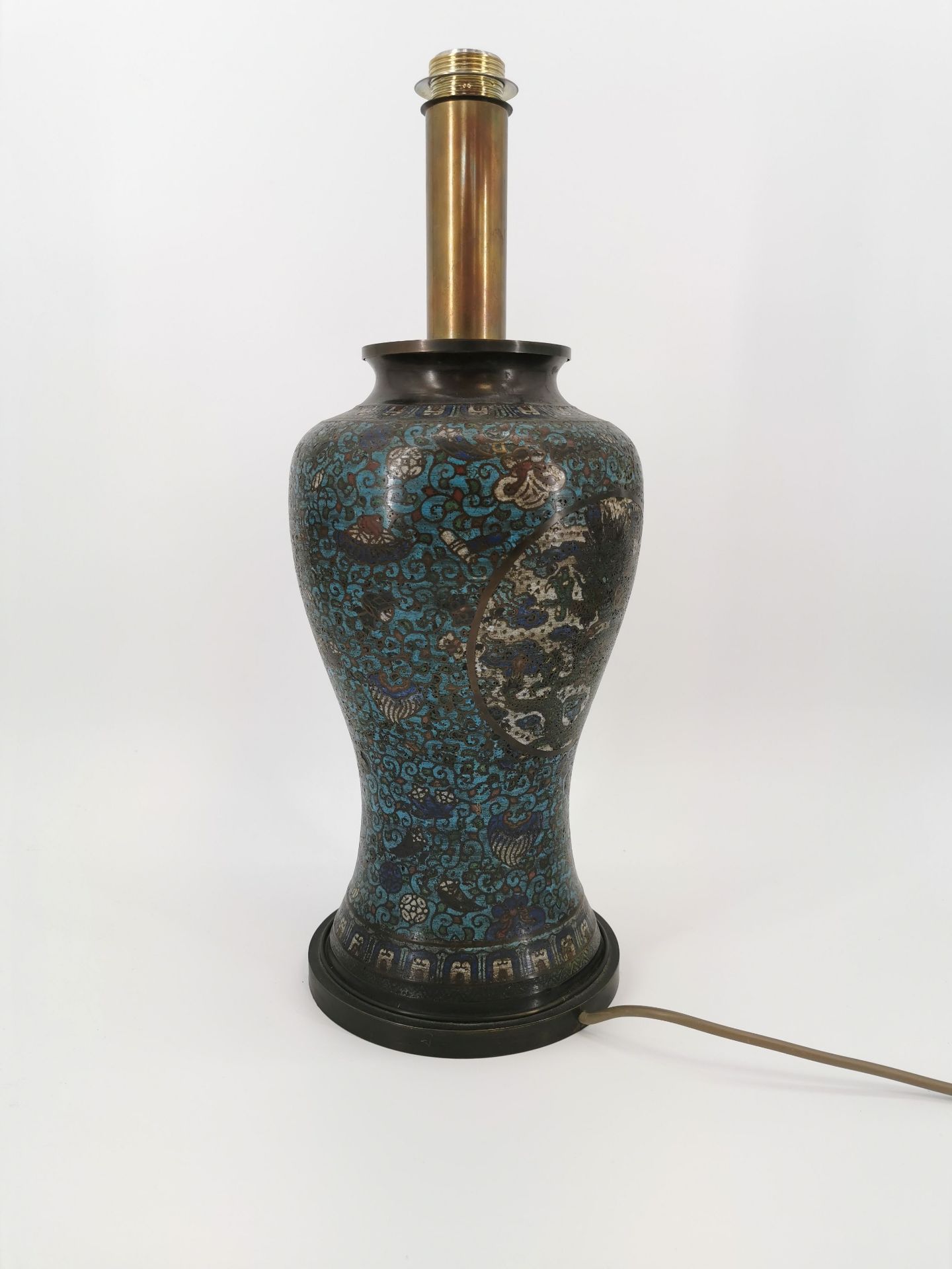 LAMP WITH CLOISONNE SHAFT - Image 4 of 4
